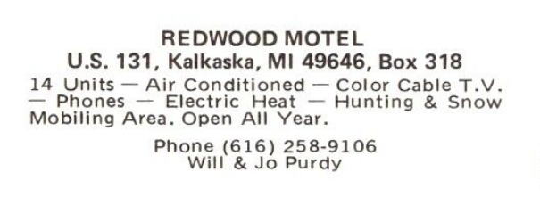 North Country American Inn (Redwood Motel) - Old Postcard (newer photo)